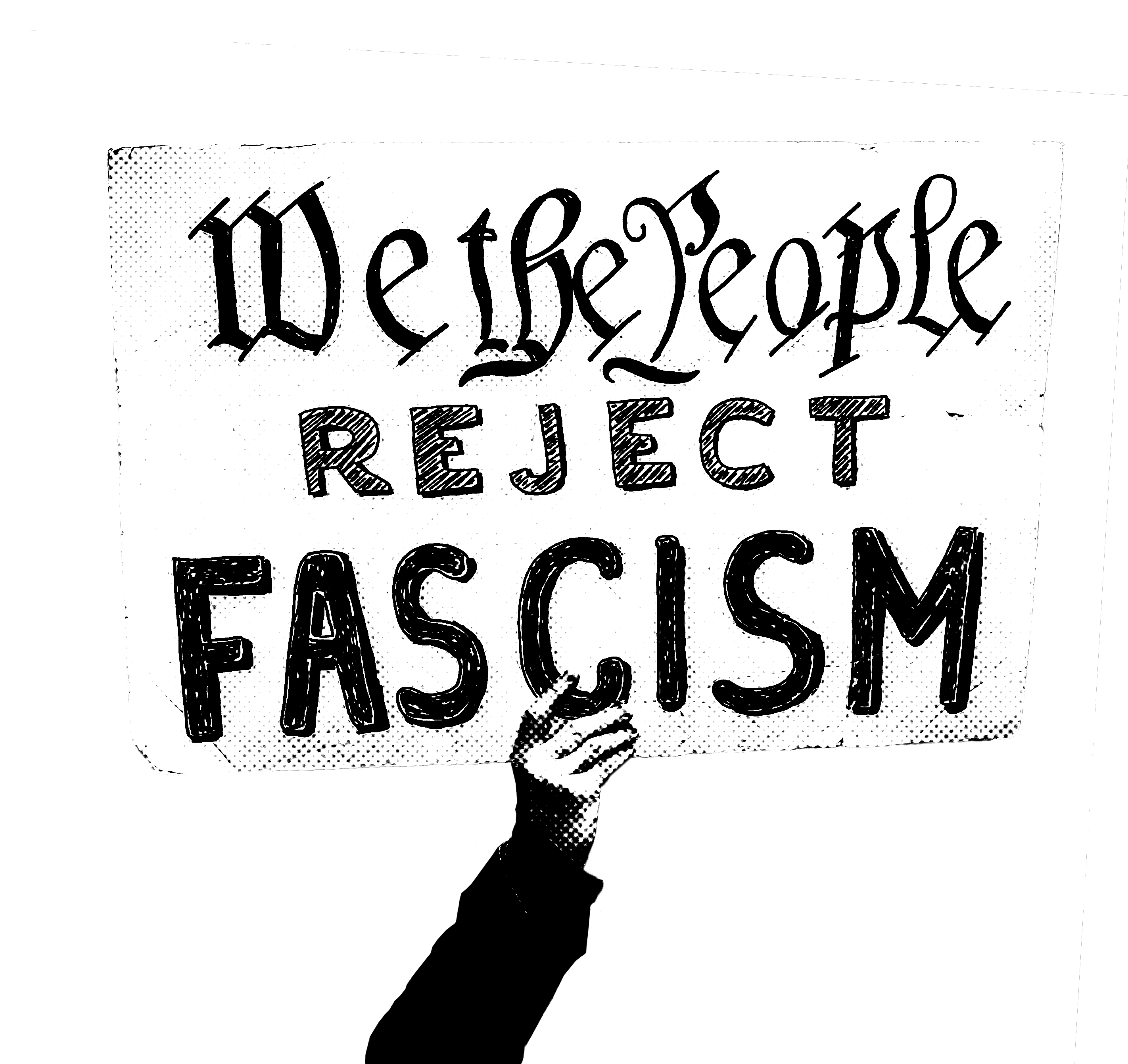 Reject Fascism Sign